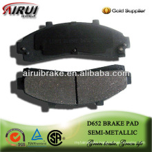 D652 semi-metallic brake pad from Chinese supplier